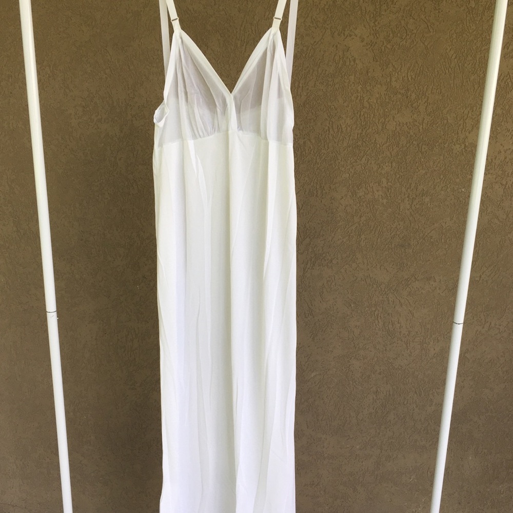 white slip dress